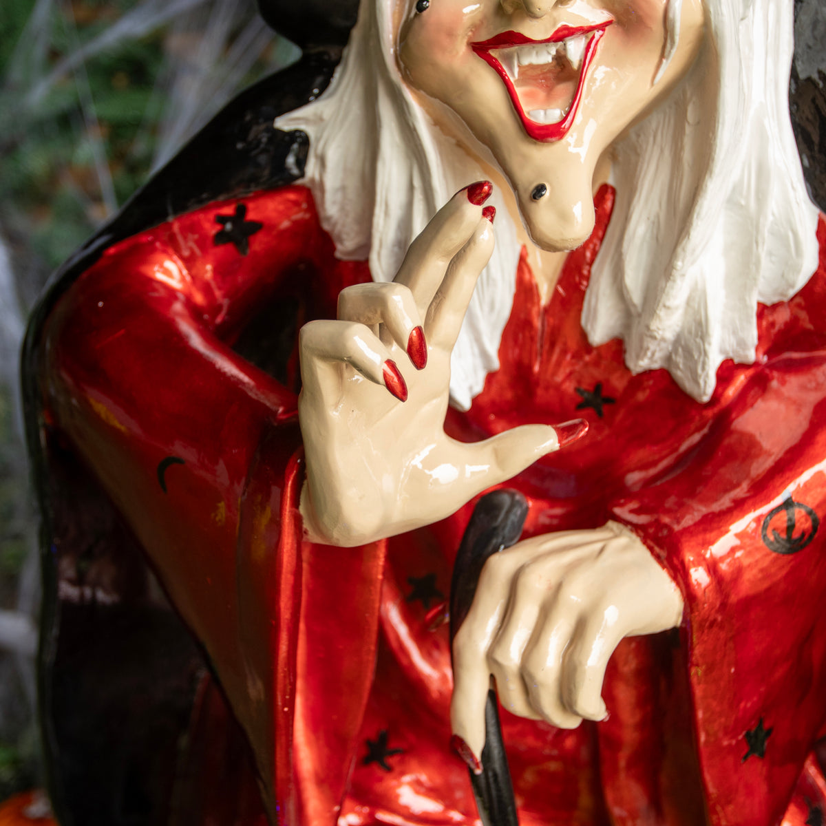 4ft Traditional Halloween Witch and Cauldron Figure with LED Lights