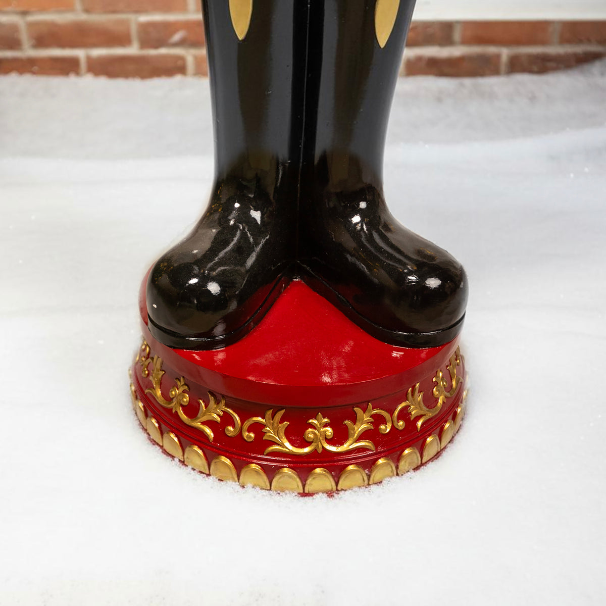 6ft Traditional Christmas Nutcracker King - Red, Blue and Cream with LED Lights