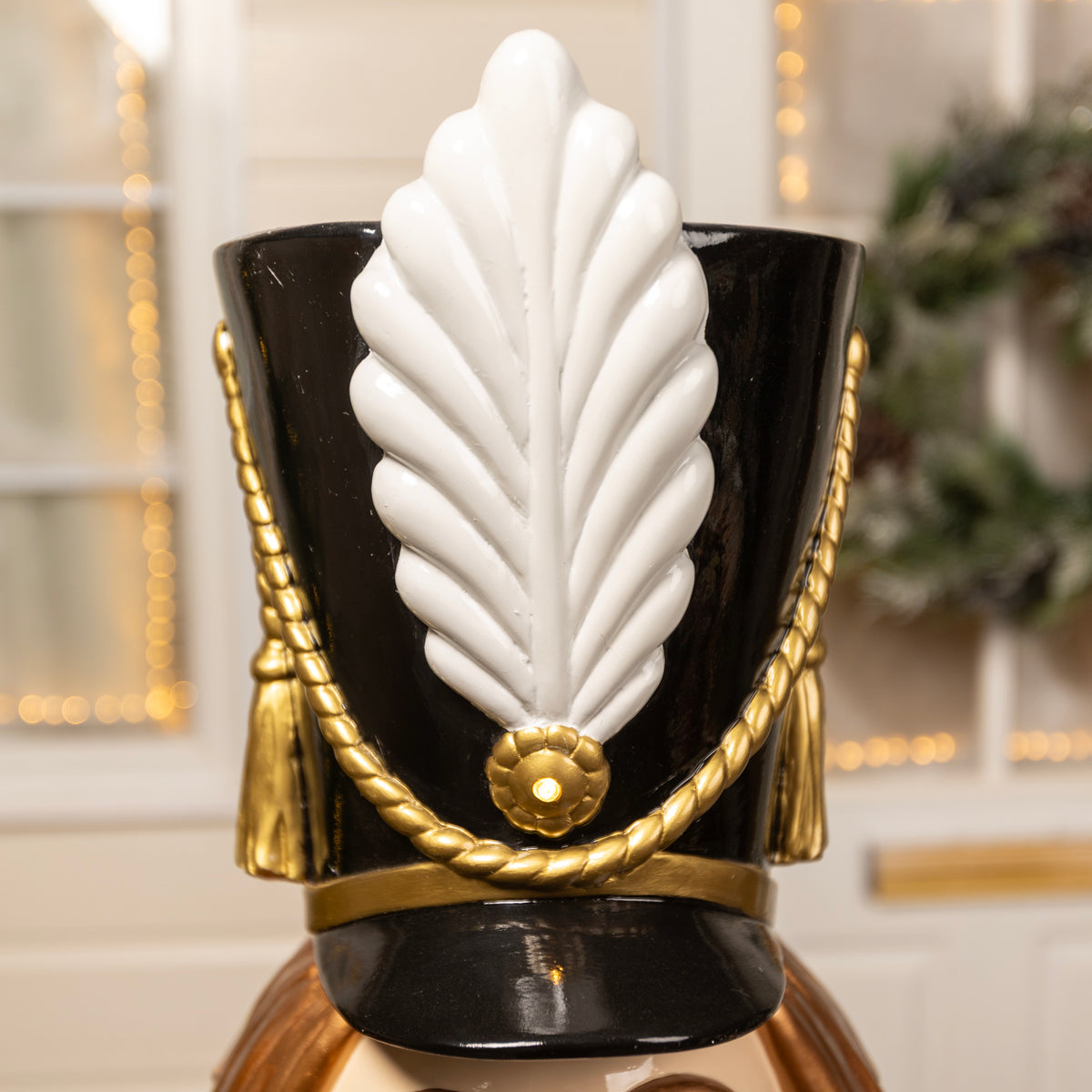 5.5ft Traditional Christmas Nutcracker Soldier - Red, Blue and Green with LED Lights