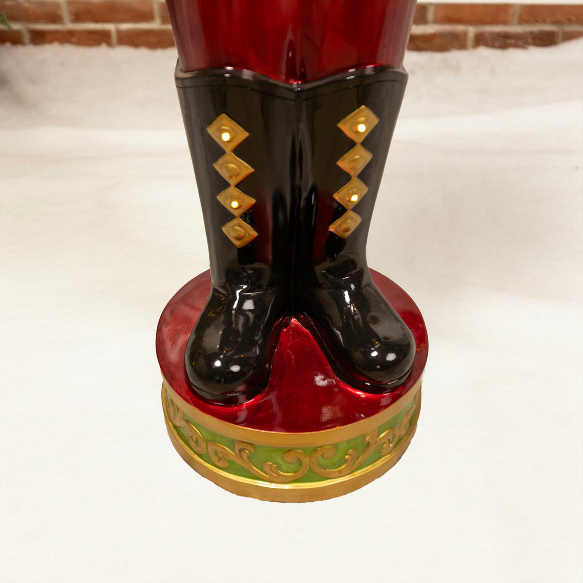 5.5ft Traditional Christmas Nutcracker Soldier - Green, Red and Blue with LED Lights