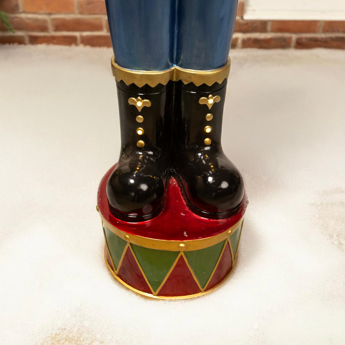 4.5ft Traditional Christmas Nutcracker Soldier - Red and Blue with LED Lights