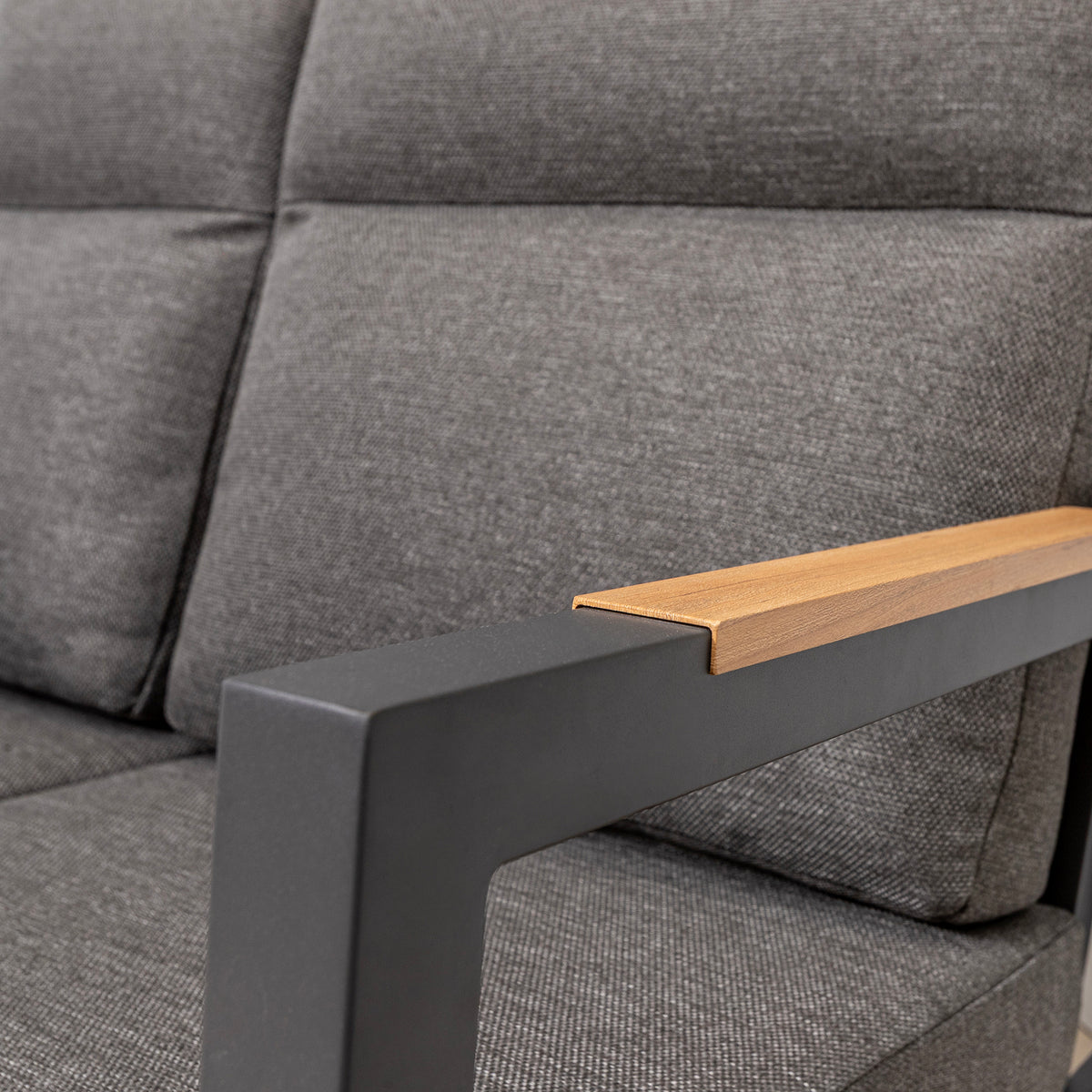 Bracken Outdoors Albany Aluminium Garden Furniture Lounge Sofa Set with Height Adjustable Table