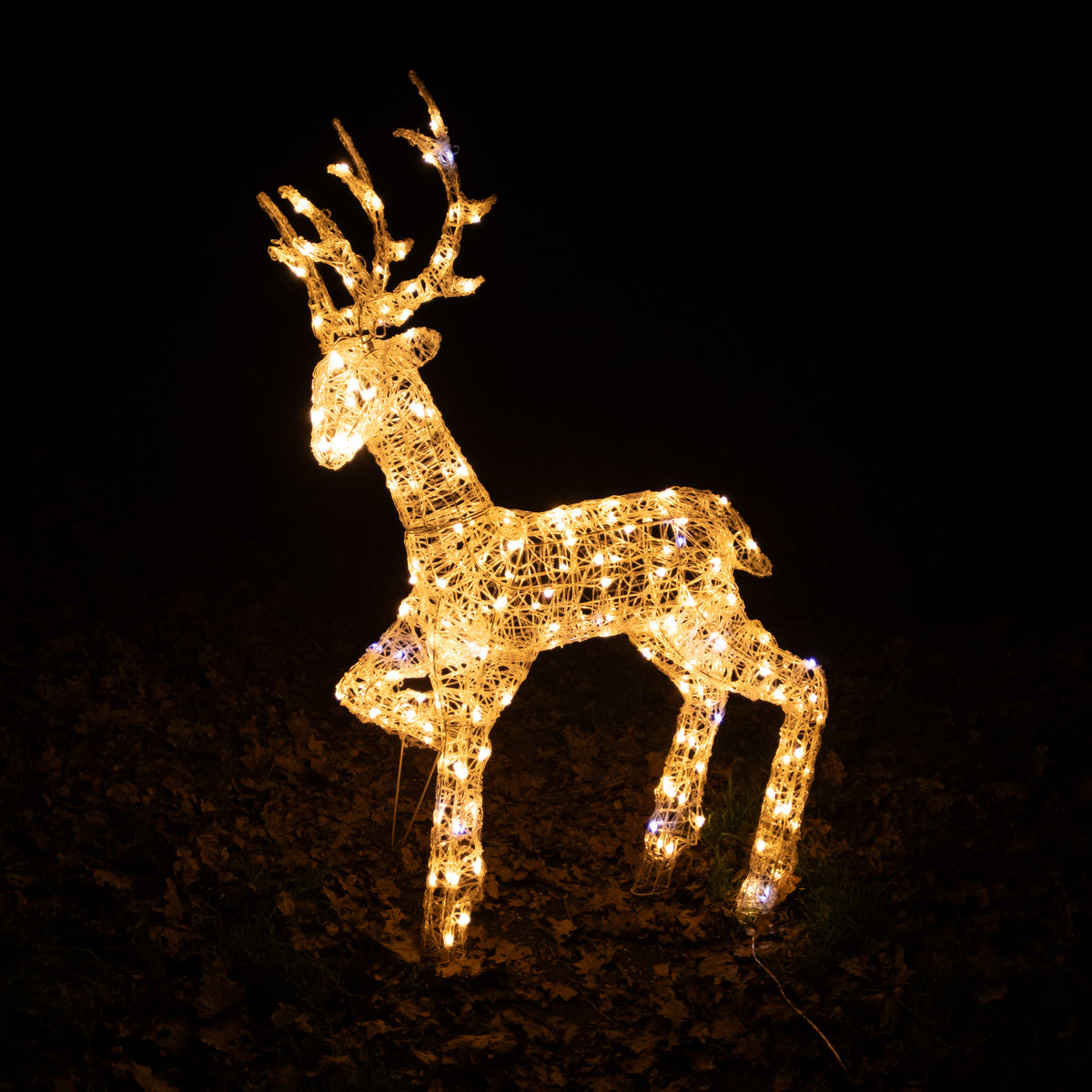 Outdoor Light Up Acrylic Christmas Reindeer Large Family Set