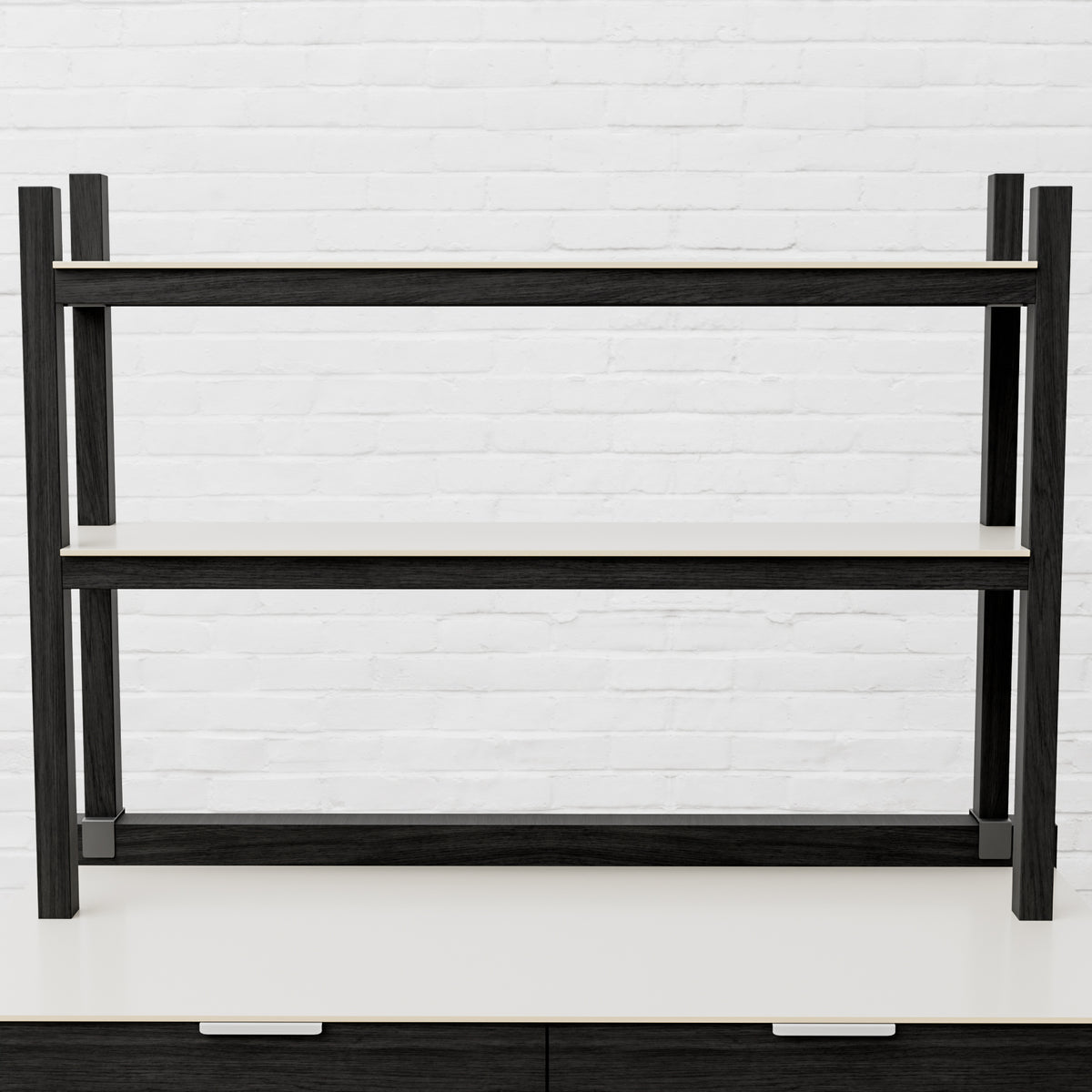 Draco Grills Teak Carbon Line Modular Outdoor Kitchen Add on Double Shelf