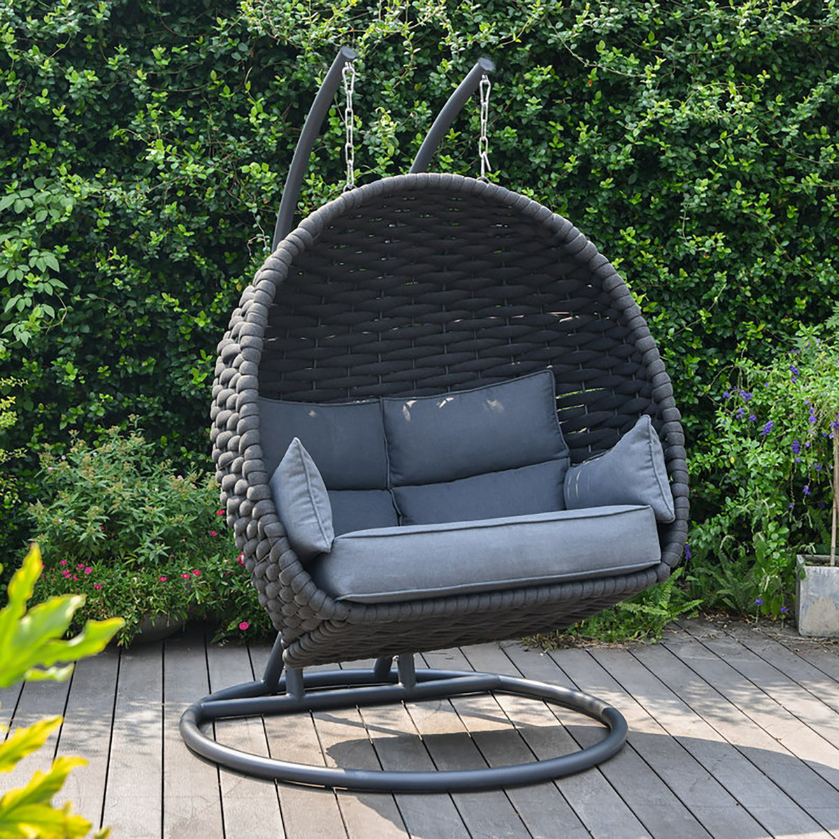 Bracken Outdoors Maldives Rope Double Hanging Egg Chair