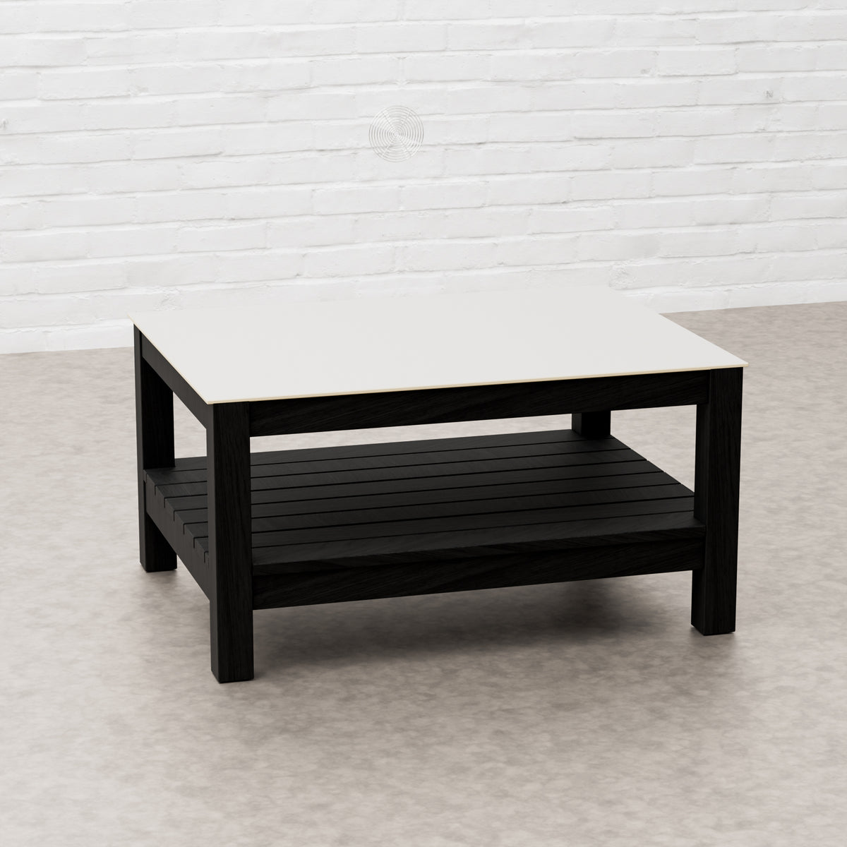 Draco Grills Teak Carbon Line Modular Outdoor Kitchen 60cm Kamado Table with Ceramic Top