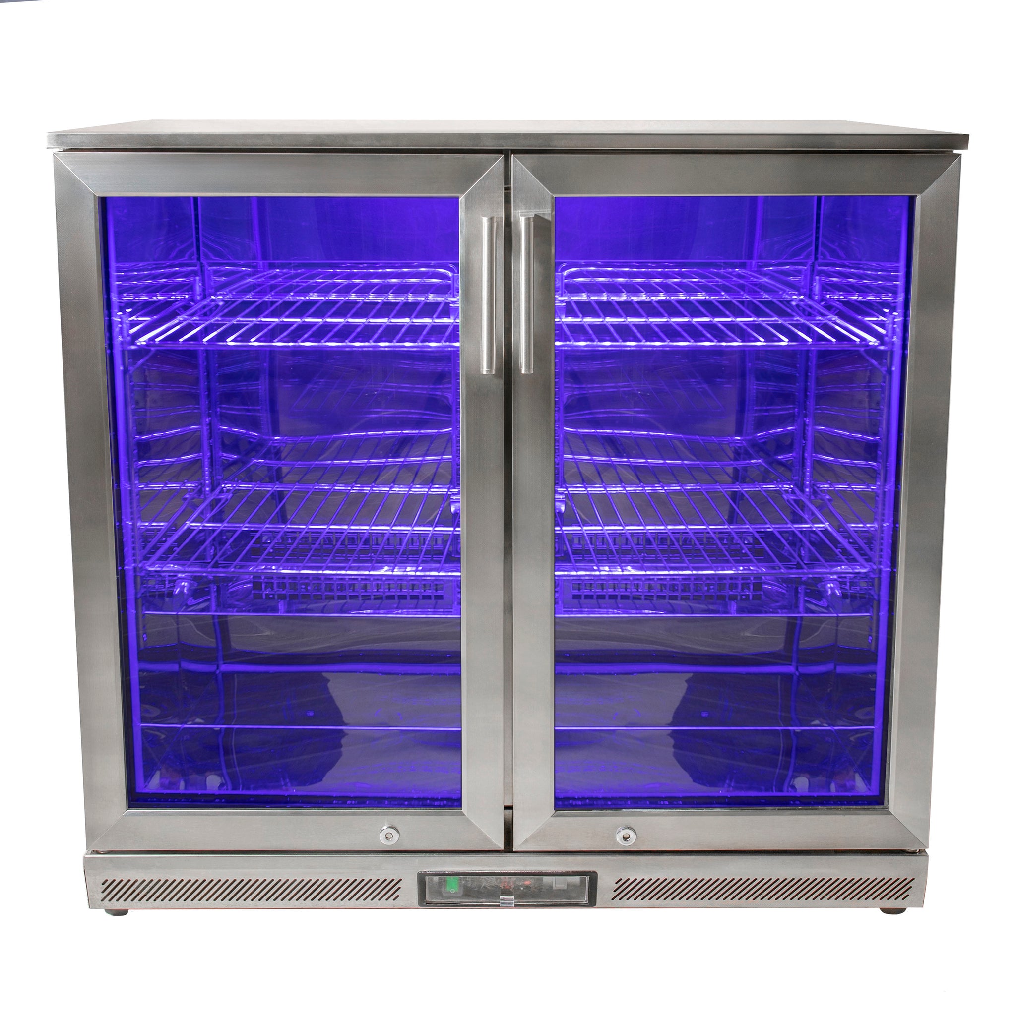 Draco Grills Avalon Outdoor Stainless Steel Double Bar Fridge 208L