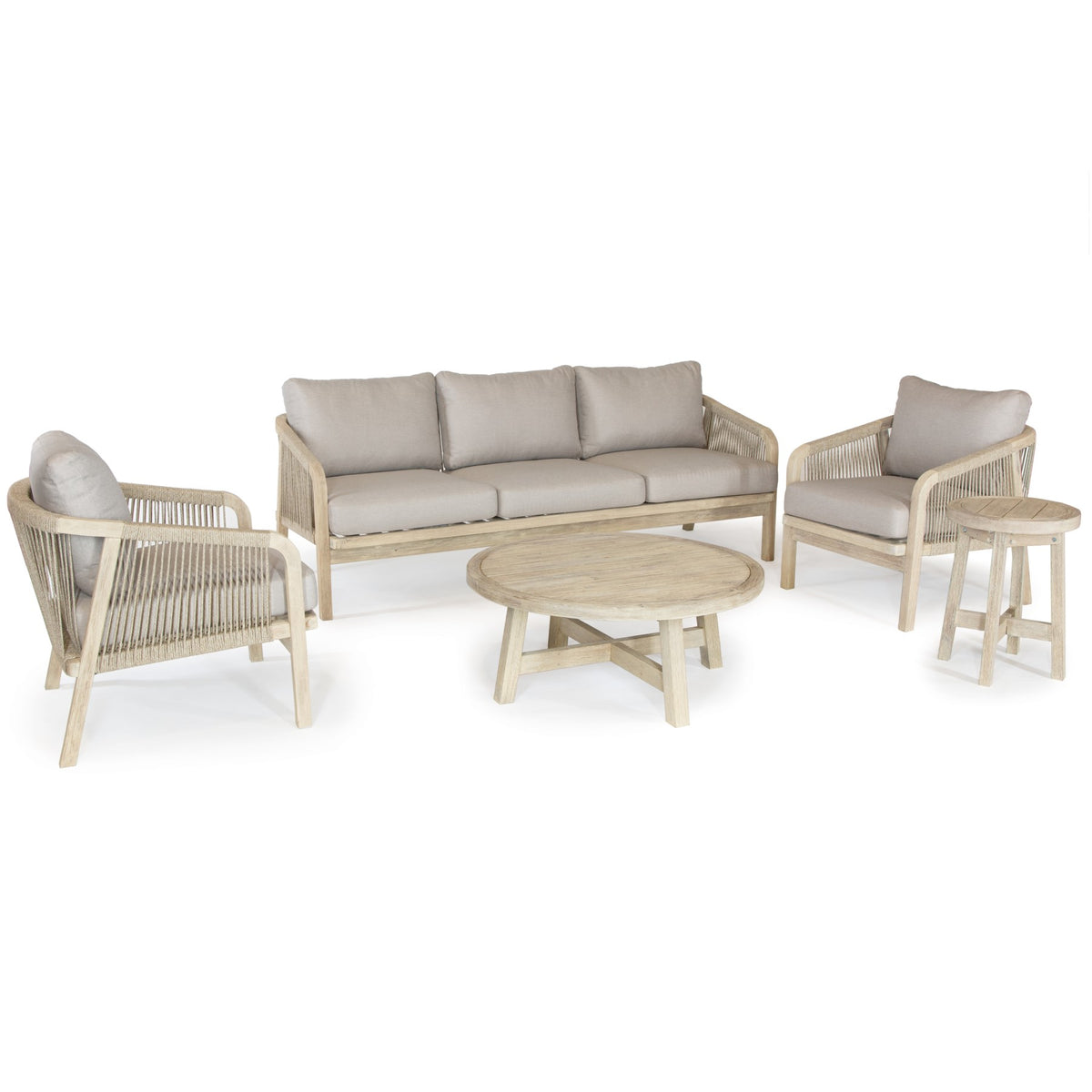 Kettler Cora 3 Seat Lounge Sofa Set With Armchairs and Coffee Table