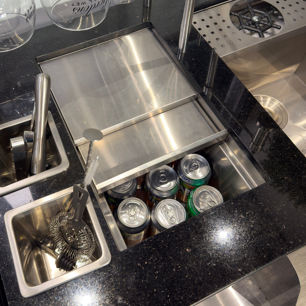 Draco Grills Stainless Steel Modular Kitchen Cocktail Cabinet