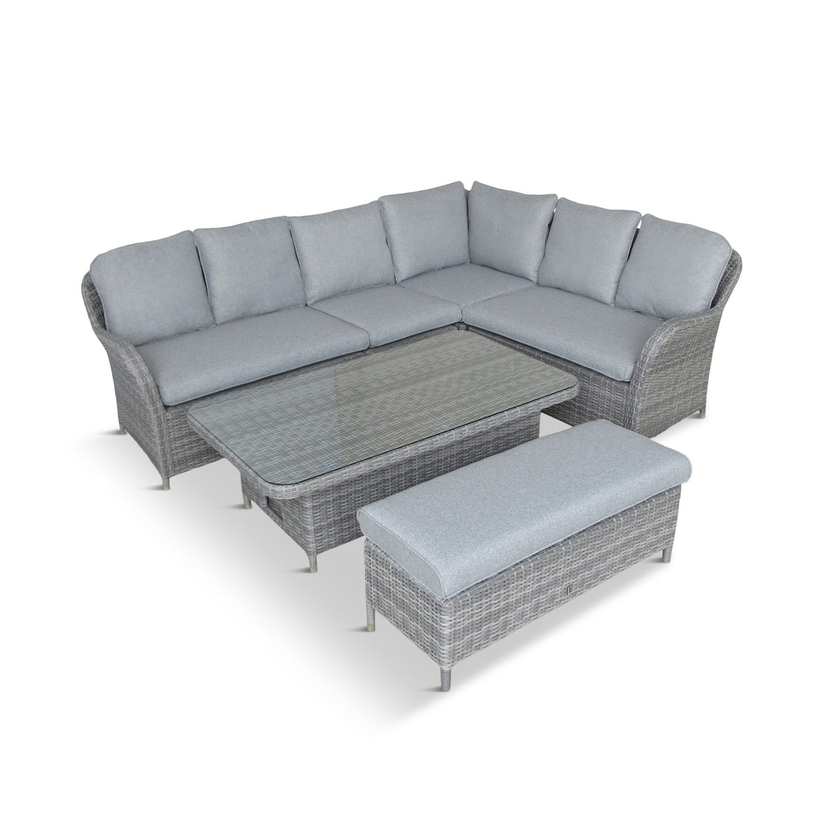 LG Monte Carlo Stone Modular Sofa Set With Height Adjustable Table and Reclining Corner