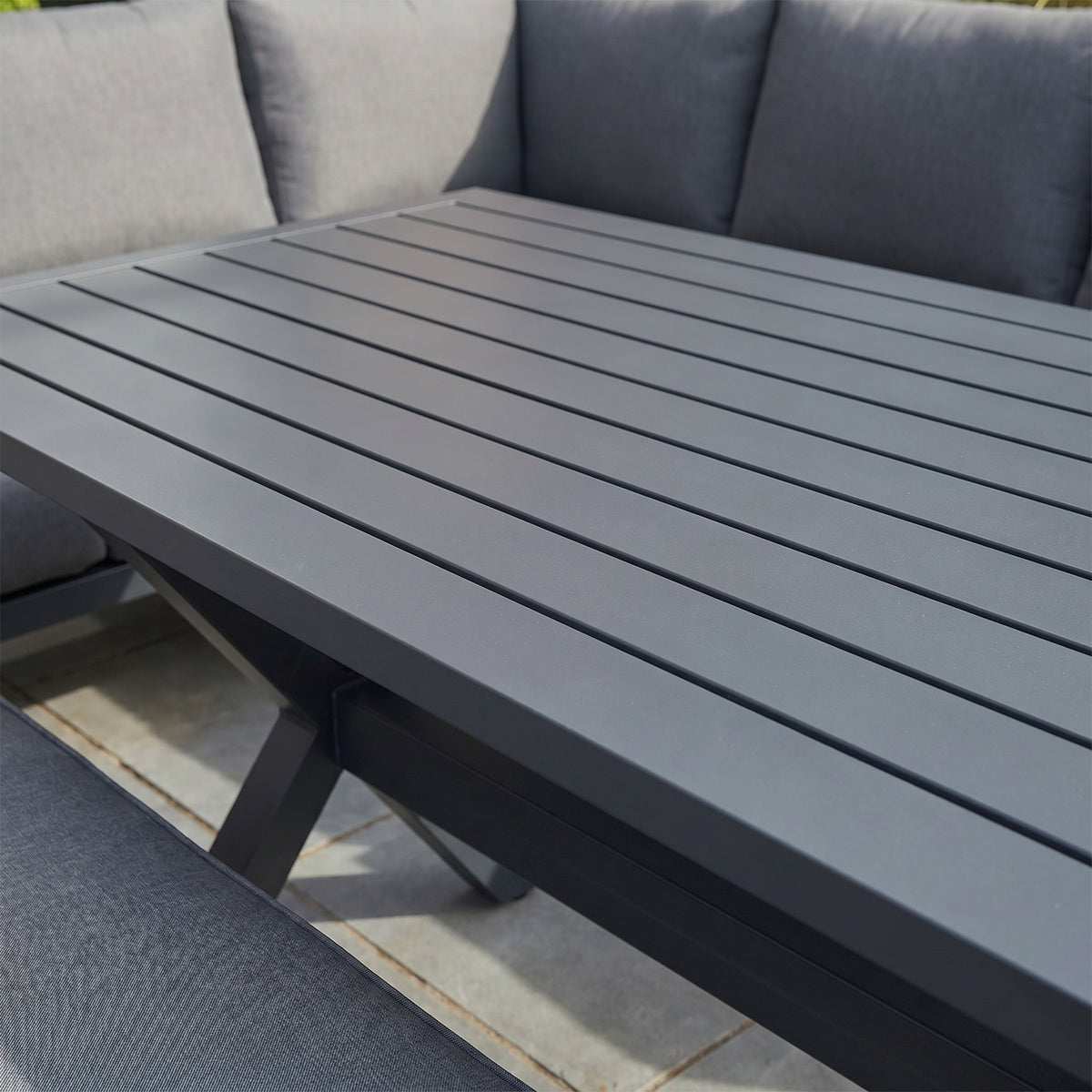 Bracken Outdoors Marley Aluminium Corner Sofa Casual Dining Garden Furniture Set