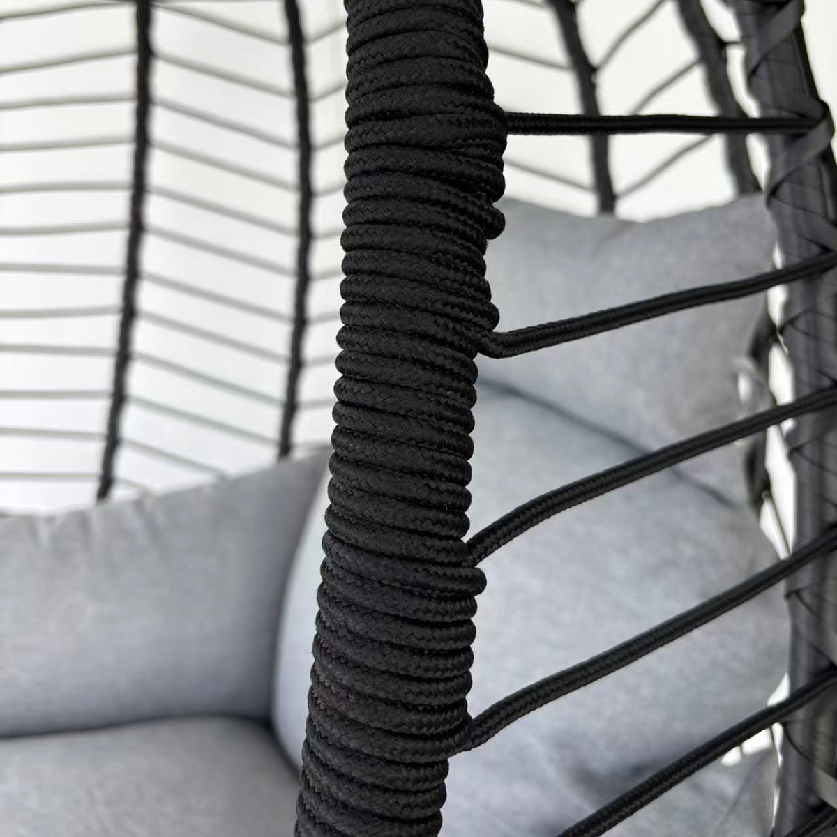 Bracken Outdoors Lindos Rope Folding Hanging Egg Chair