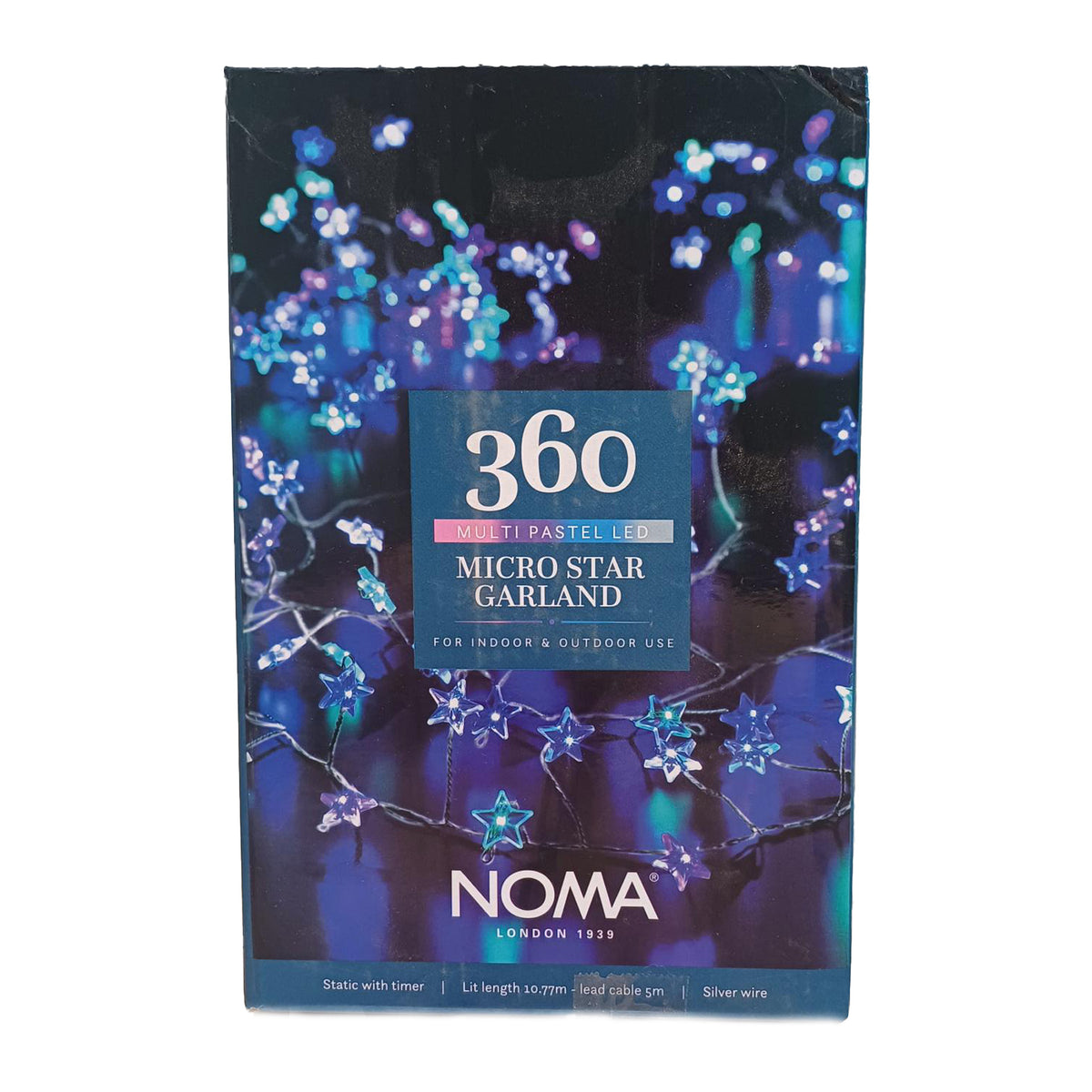Noma Christmas Multi Pastel LED Micro Star Garland (360 Bulbs)
