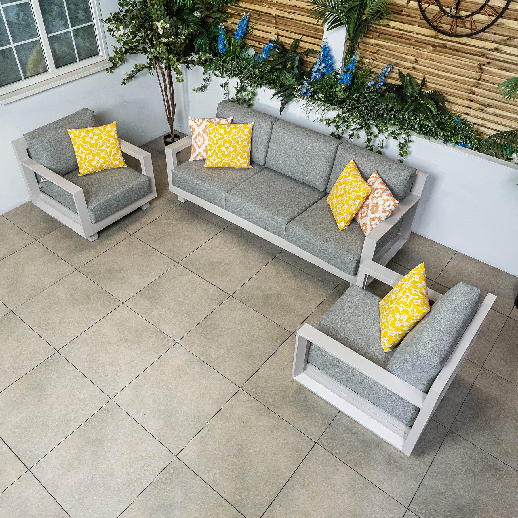 Grey Code Image Bracken Outdoors Panama Warm Grey Aluminium Garden Furniture Lounge So ...