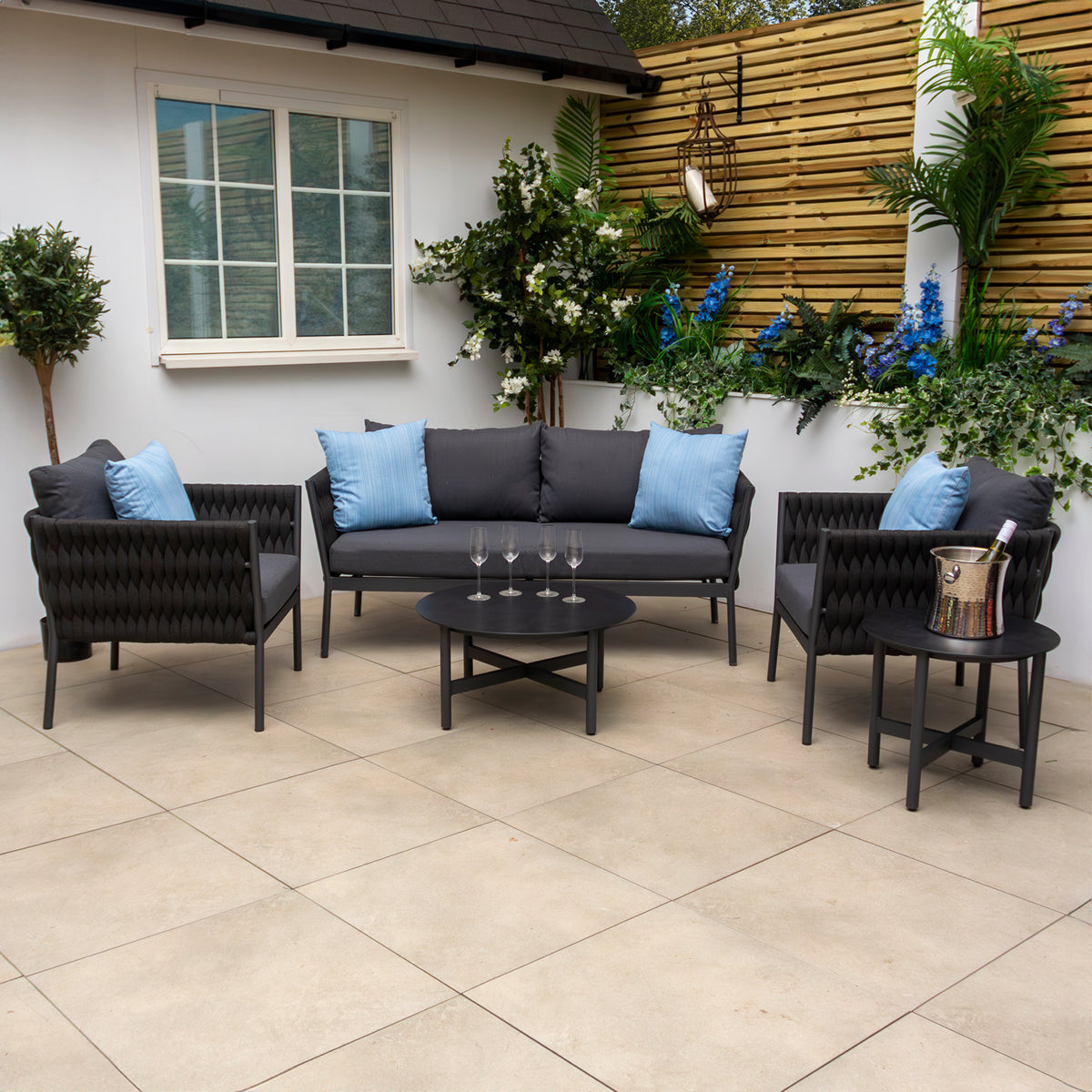 Bracken Outdoors Monaco Rope Lounge Sofa Garden Furniture Set