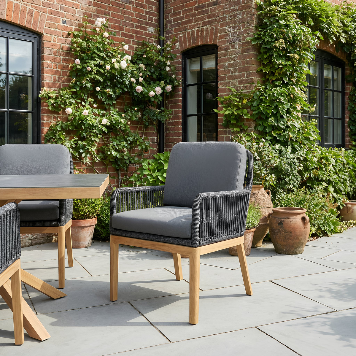 Bracken Outdoors Santiago 6 Seat Rectangular Garden Furniture Dining Set