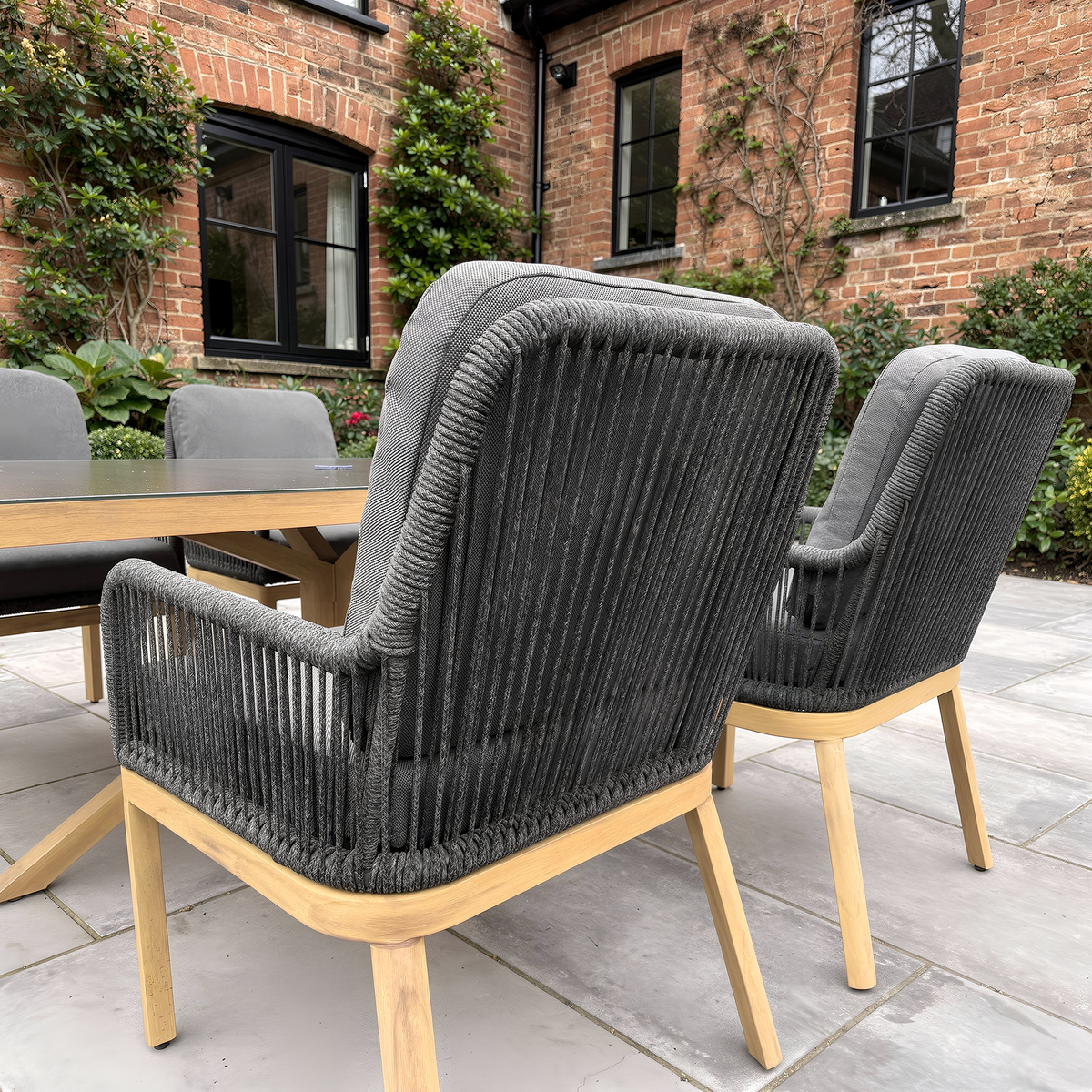 Bracken Outdoors Santiago 6 Seat Rectangular Garden Furniture Dining Set