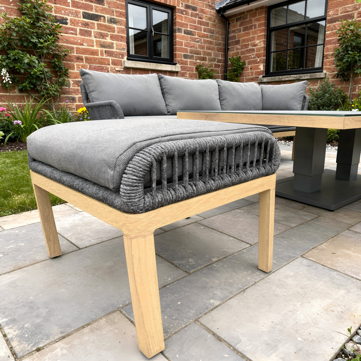 Bracken Outdoors Santiago Corner Sofa Set with Height Adjustable Rectangular Table