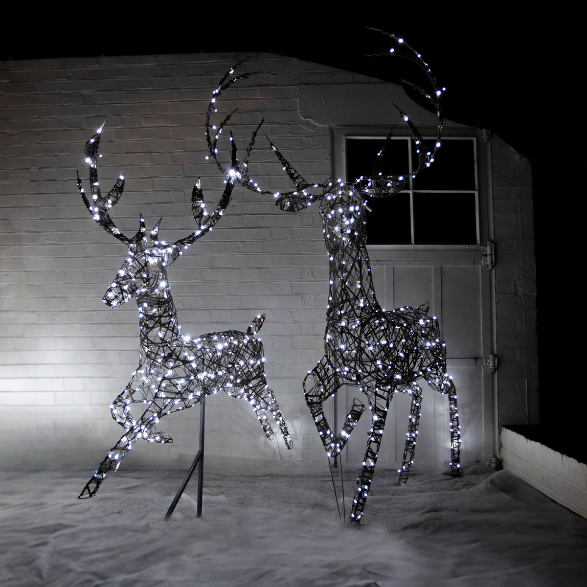 Christmas Reindeer Grand Stag and Flying Stag Outdoor Light Set