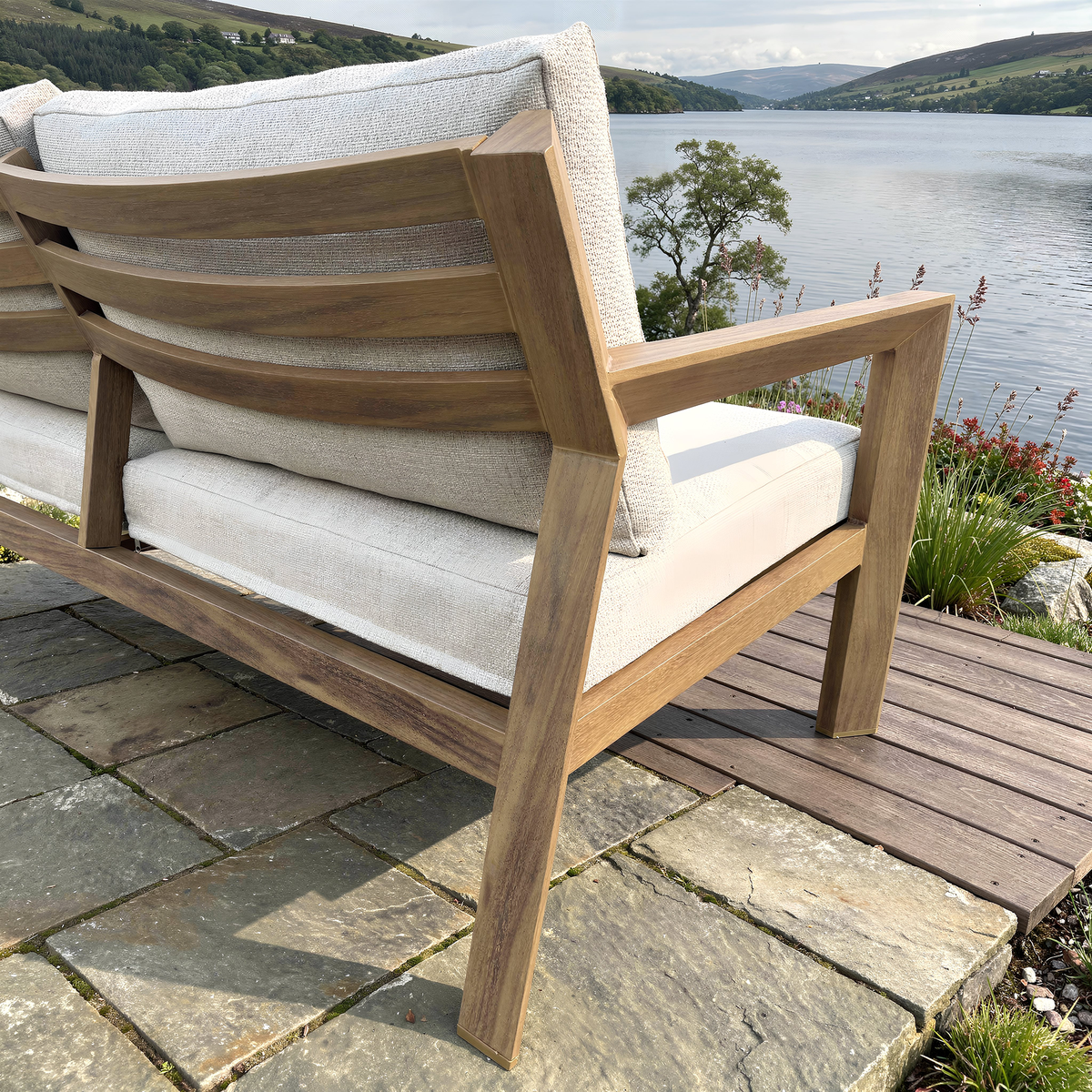 Bracken Outdoors Seville Aluminium Lounge Sofa Garden Furniture Casual Dining Set