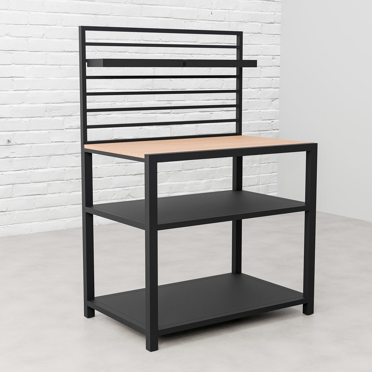 Draco Grills Scandic Modular Outdoor Kitchen with Two Double Shelf Cabinets & Corner Unit