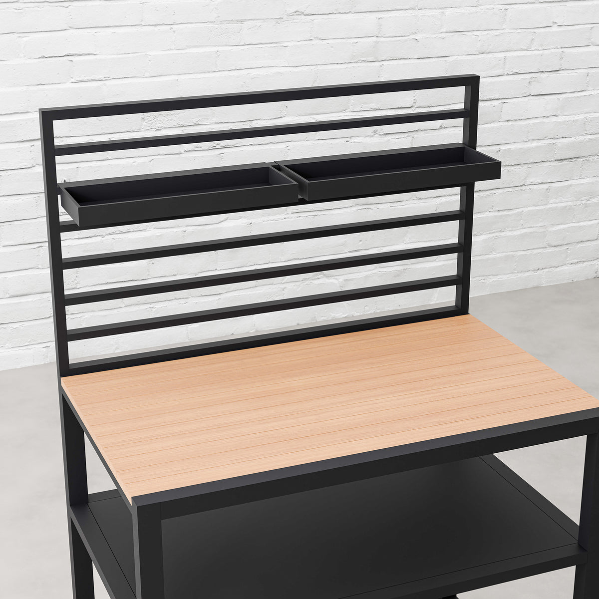 Draco Grills Scandic Modular Outdoor Kitchen with Two Double Shelf Cabinets & Corner Unit