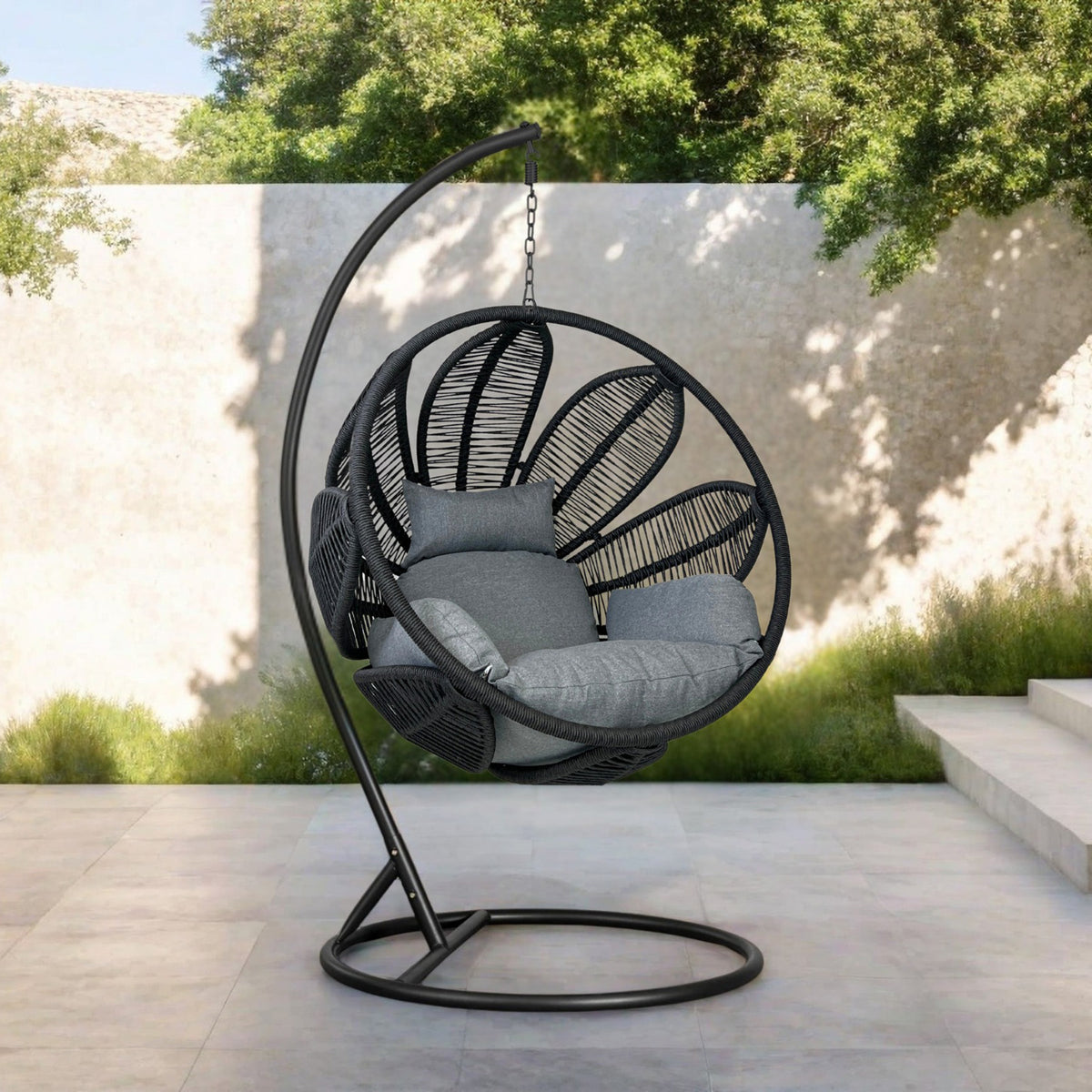 Bracken Outdoors Athens Rope Hanging Egg Chair