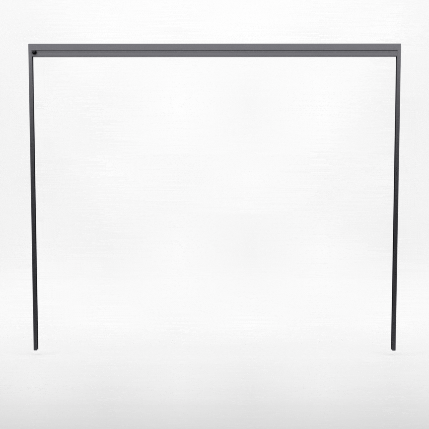 Bracken Outdoors 4m Motorised Blind Meridian Pergolas