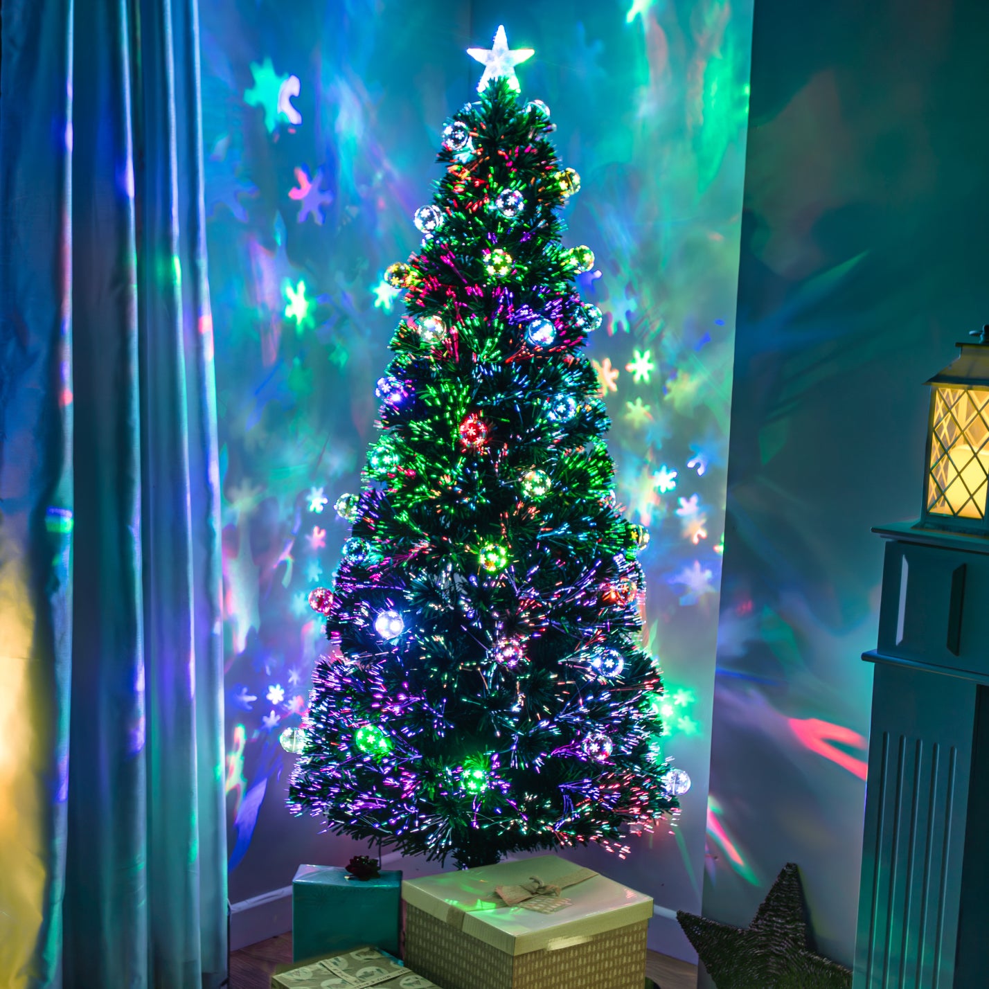 18 Inch Fiber Optic Christmas Tree Amazon.com: Juegoal 6ft Pre Lit