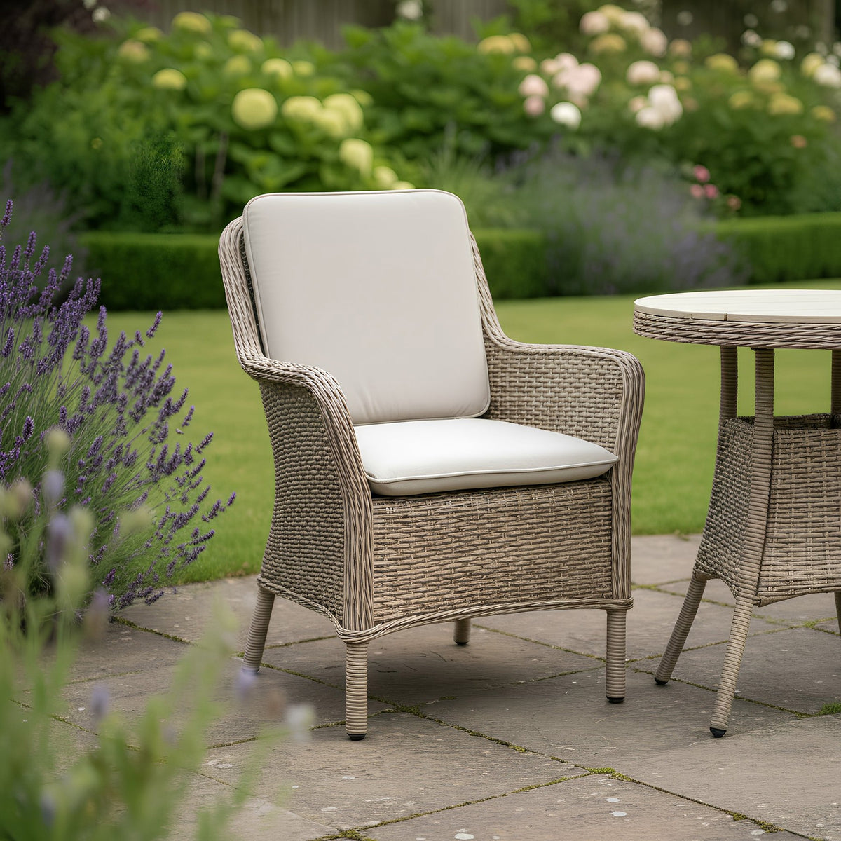 Bracken Outdoors Ashford Weave Bistro Table & Chairs Rattan Garden Furniture Set
