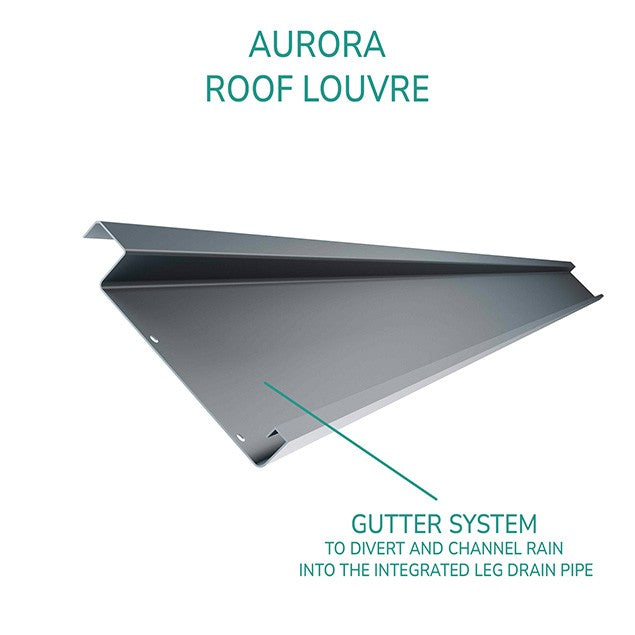 Bracken Outdoors Aurora 3m x 3m Anthracite Grey Square Garden Pergola