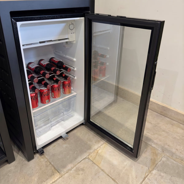 Draco Grills Scandic Aluminium Modular Outdoor Kitchen Fridge and Cabi ...