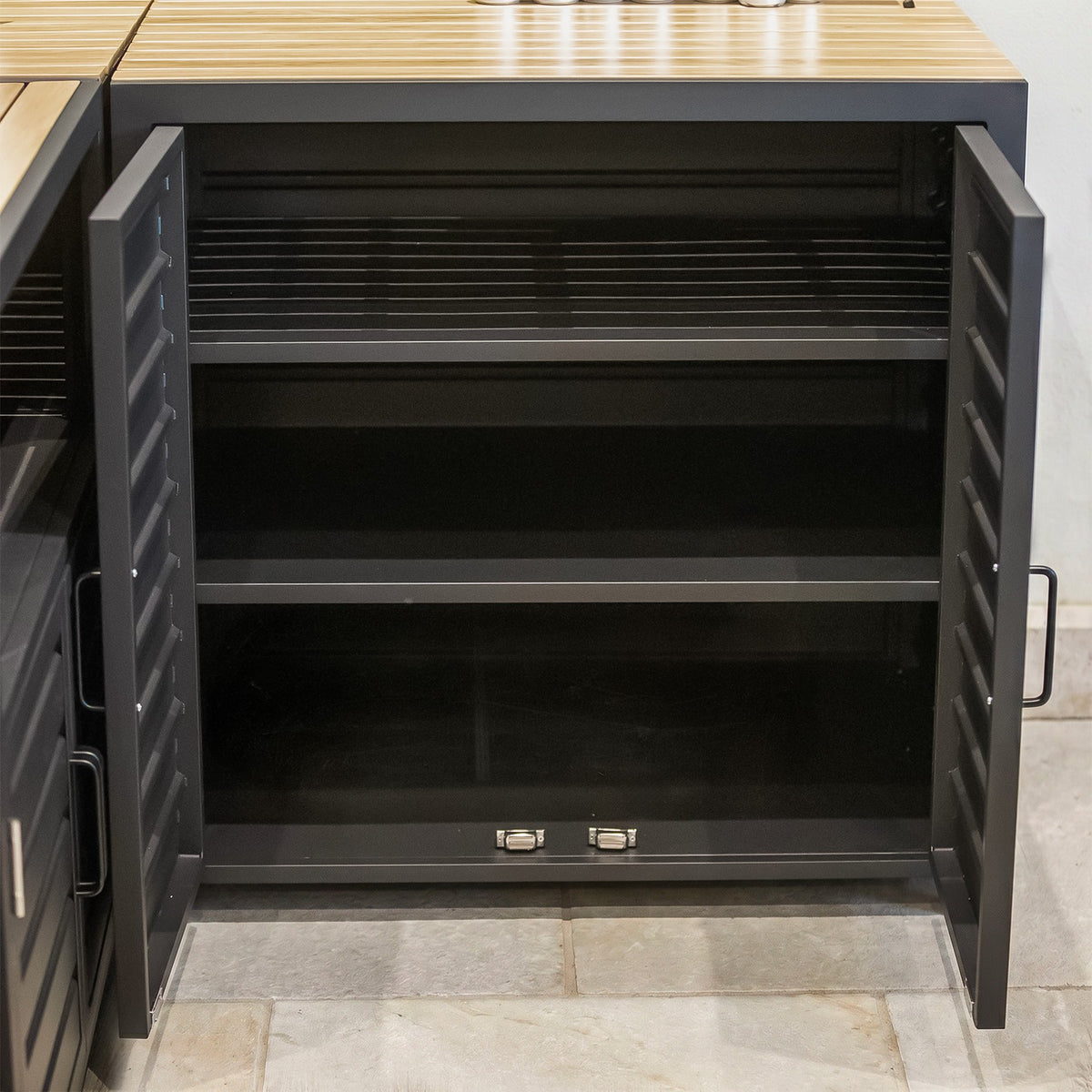 Draco Grills Scandic Modular 4 Burner Barbecue Cabinet with Double Cupboard & Sink Unit