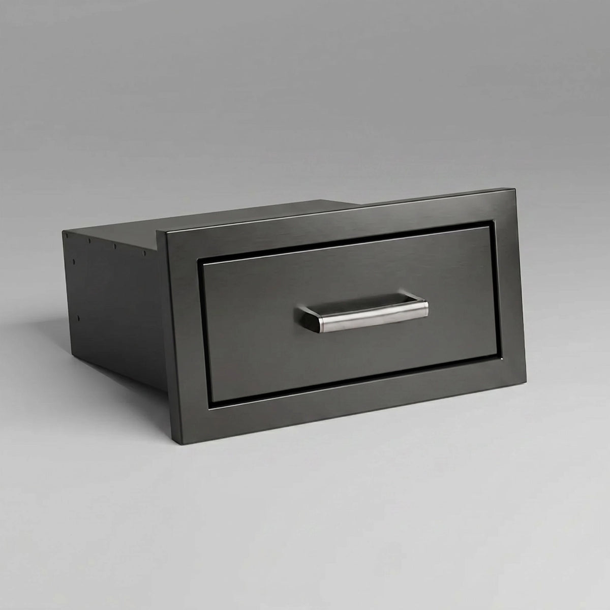 Draco Grills Black Stainless Steel Build-In Outdoor Kitchen Single Drawer