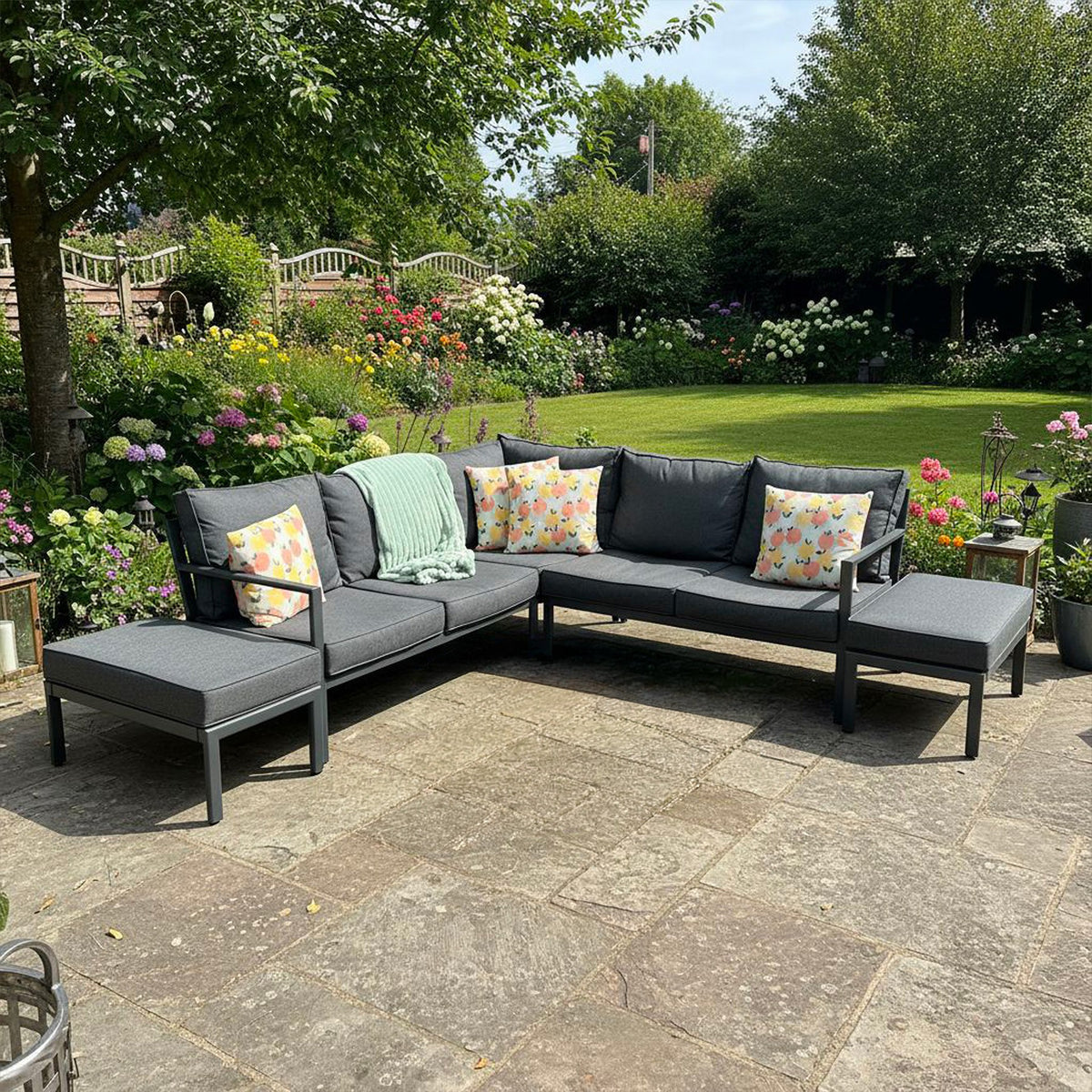 Bracken Outdoors Vancouver Aluminium Corner Garden Sofa Set