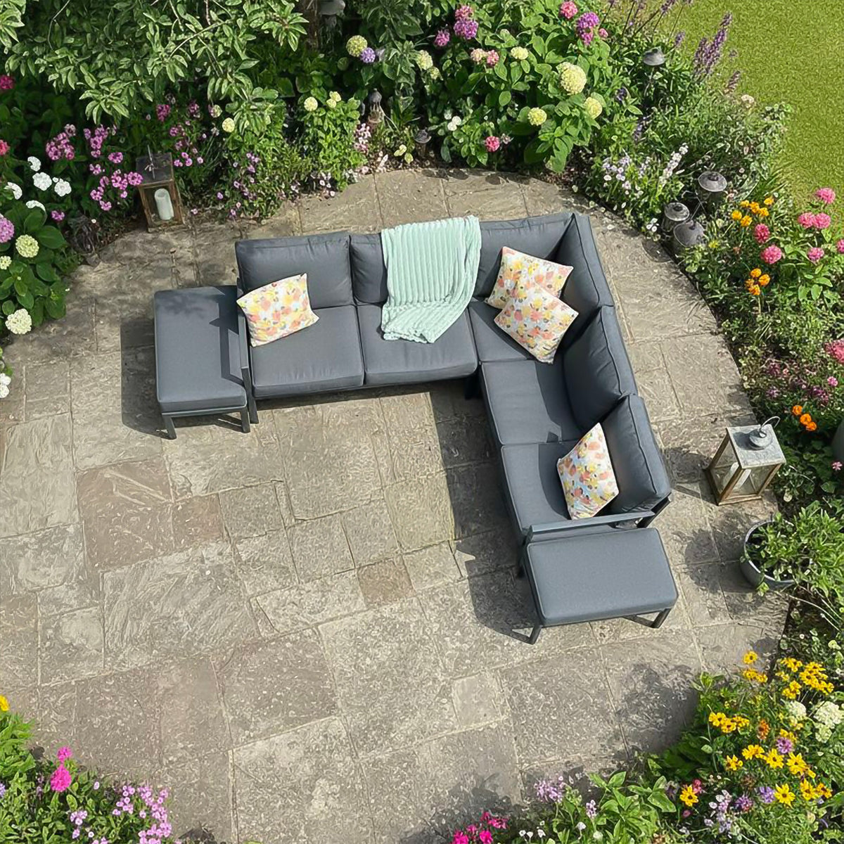 Bracken Outdoors Vancouver Aluminium Corner Garden Sofa Set