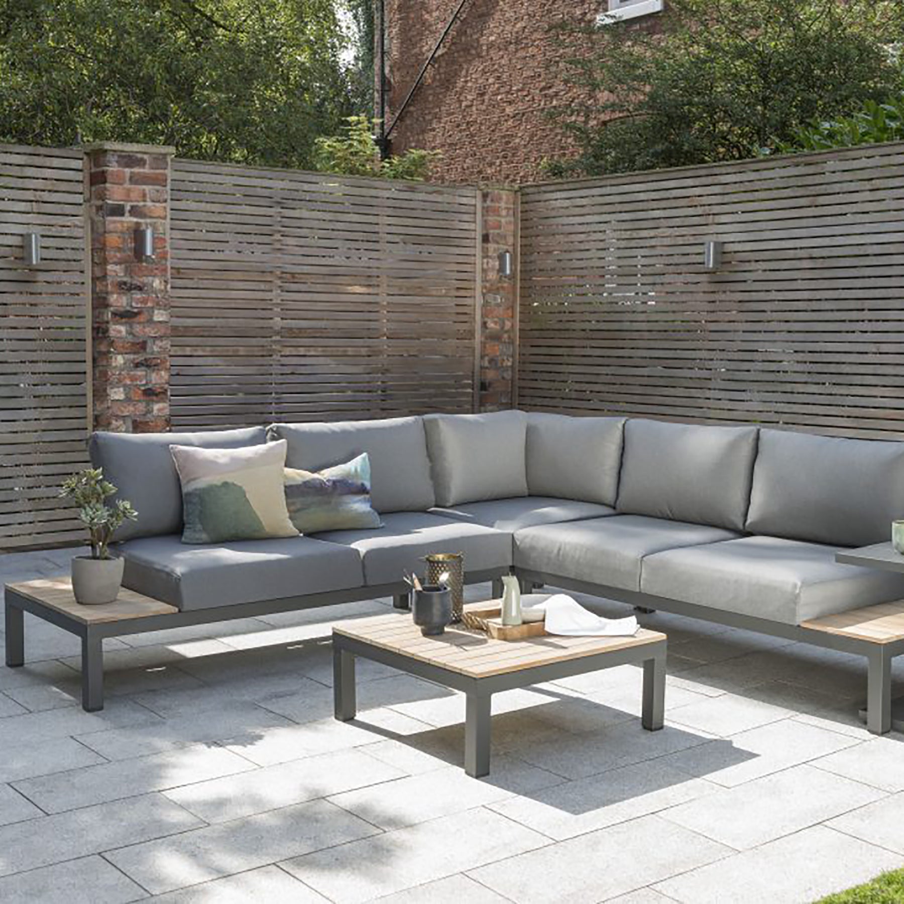 Kettler Elba Signature Low Corner Lounge Sofa Set with Coffee - Main Image