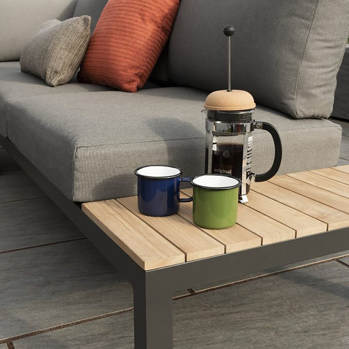Kettler Elba Signature Low Corner Lounge Sofa Set with Coffee Table