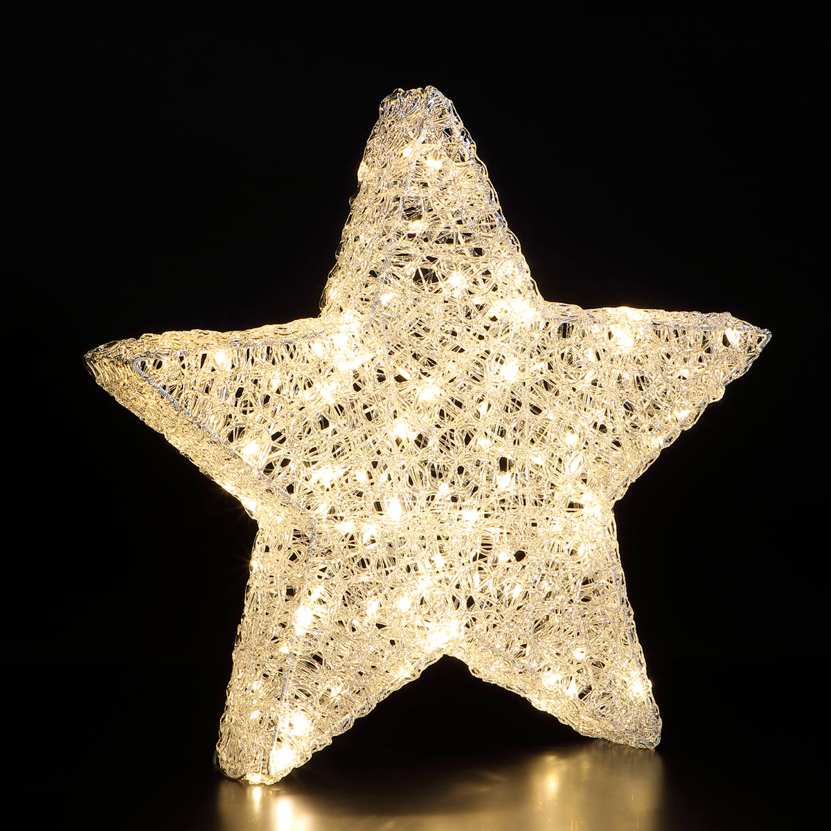 Noma Christmas Spun Acrylic 50CM Star with 150 White Duo LEDS