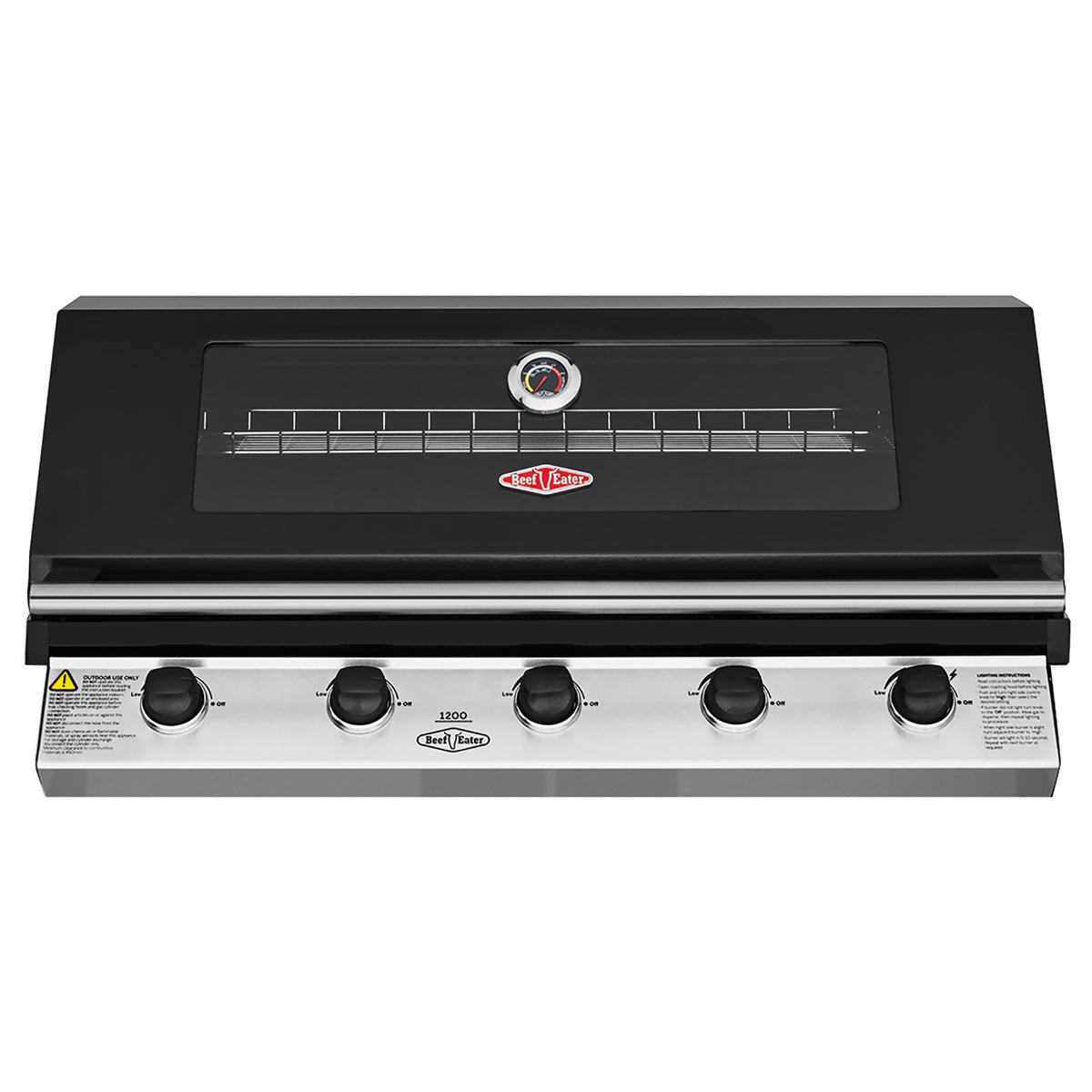 BeefEater 1200E Series 5 Burner Build-in Gas Barbecue