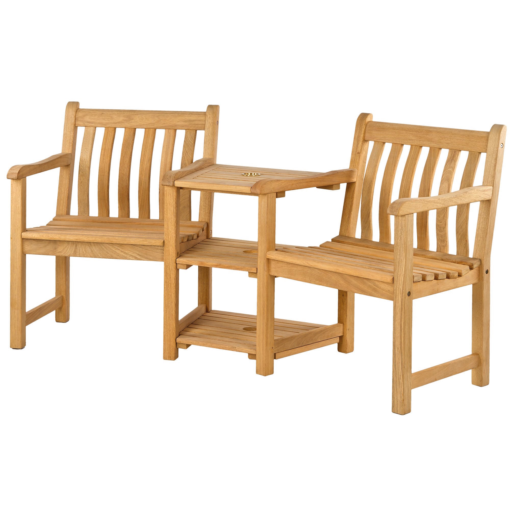Alexander Rose Roble Wooden Garden Companion Love Seat Garden Trends