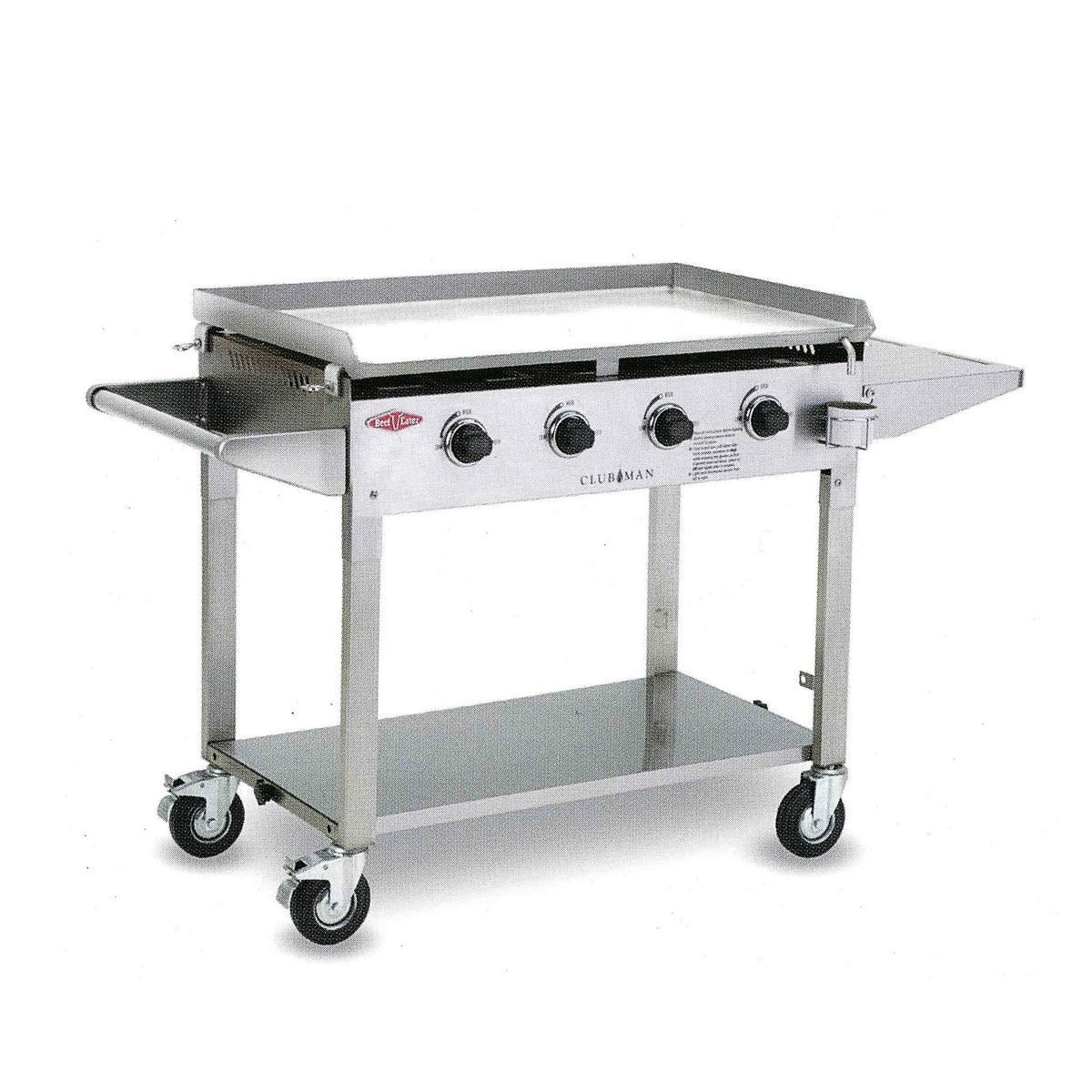 BeefEater Clubman Portable 4 Burner Stainless Steel Gas Barbecue