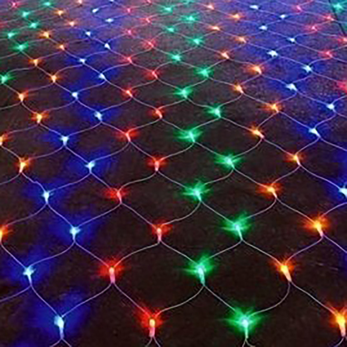 Noma Christmas 160, 240 Fit &amp; Forget Battery Operated Multi Coloured Multi Function LED Net Lights