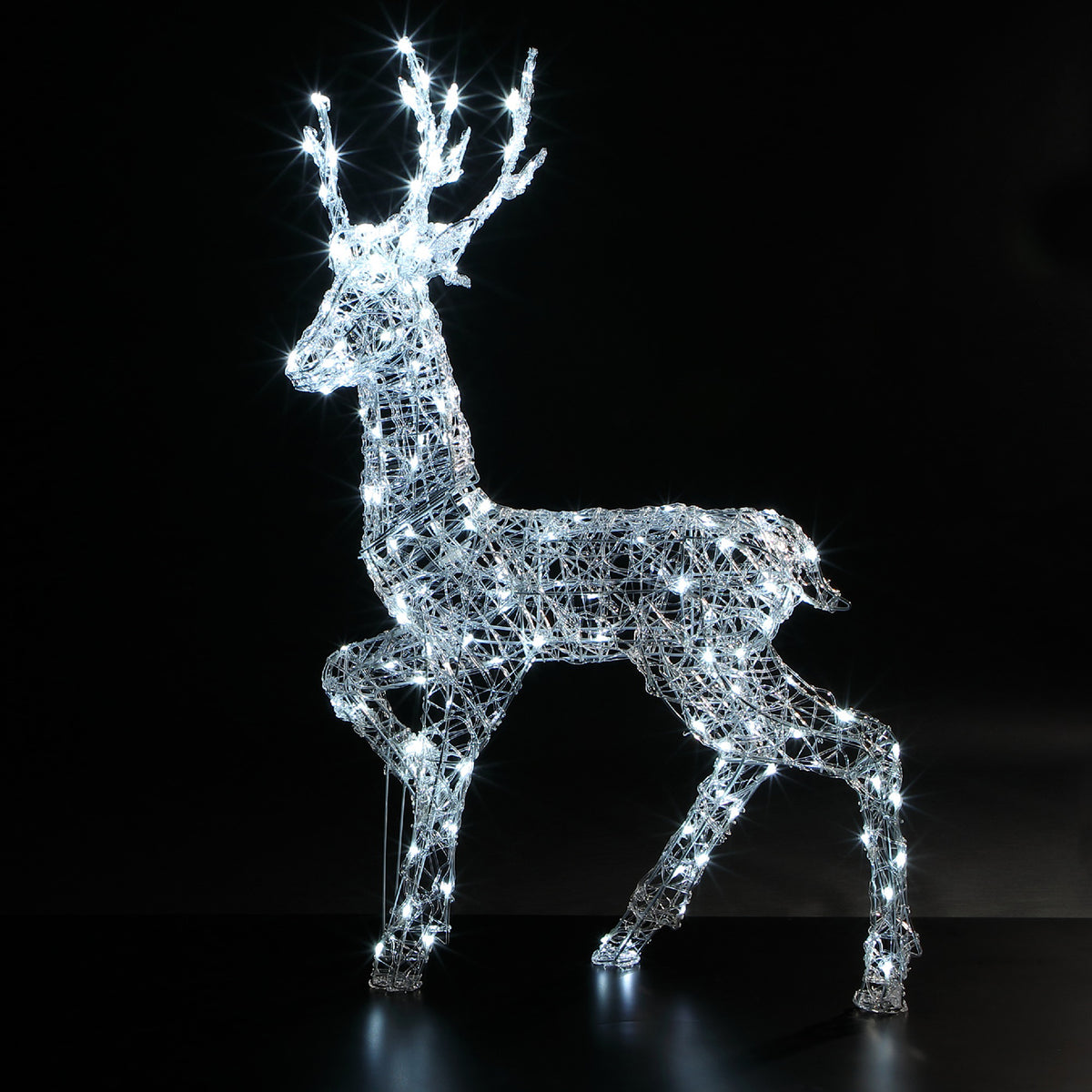 Noma Christmas Spun Acrylic 1.35M Richmond Deer with 180 White LED&#39;s