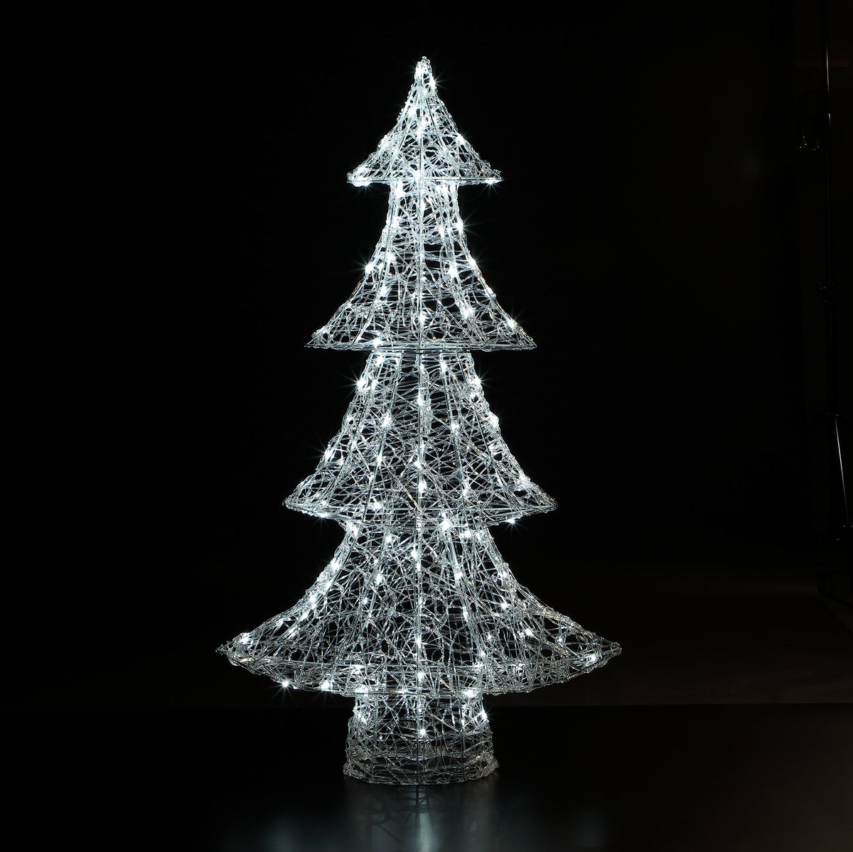 1.5M Acrylic Outdoor Light Up Christmas Tree with 160 Twinkling LEDS