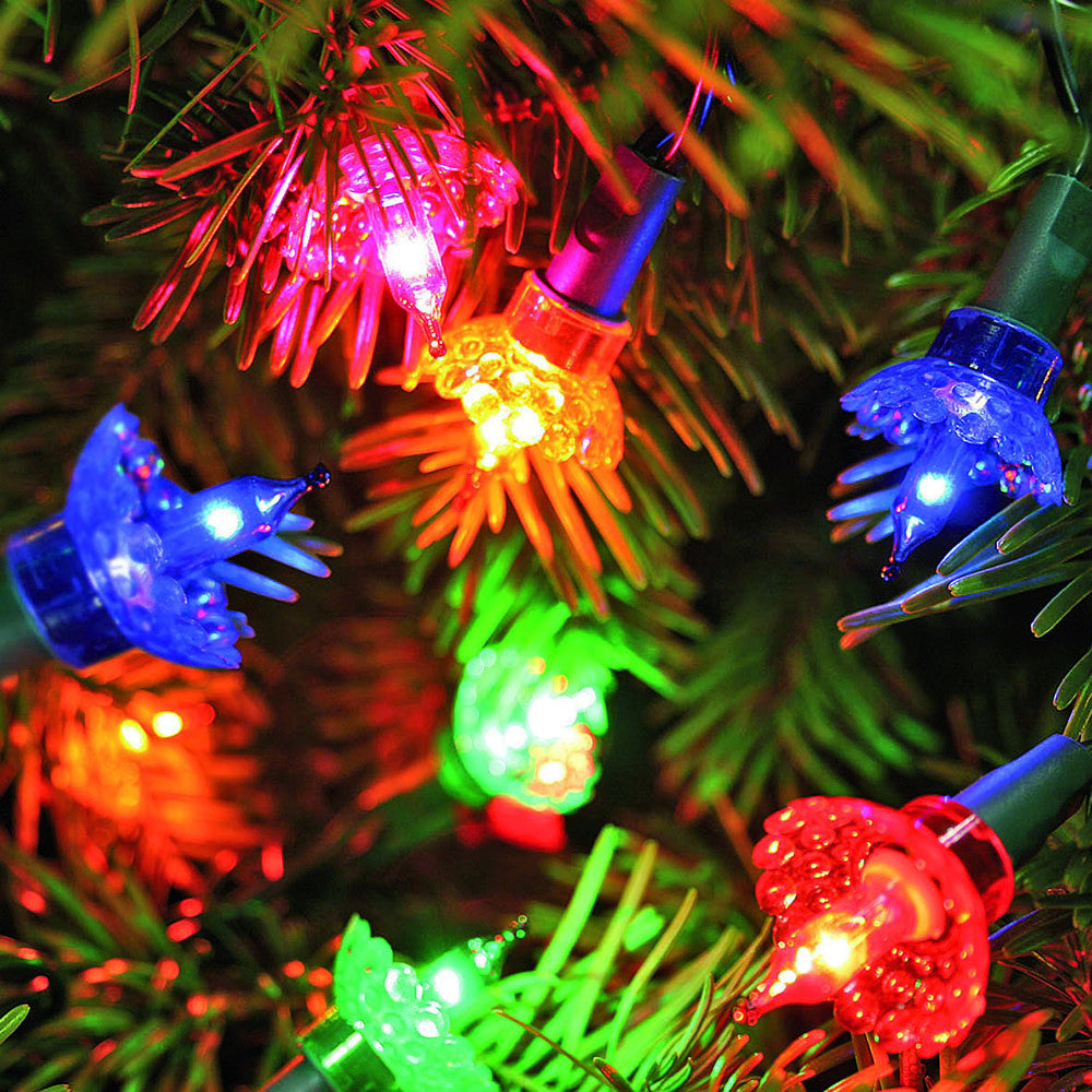 40 Classic Pickwick Mini Lights Multi Colour with Green Cable