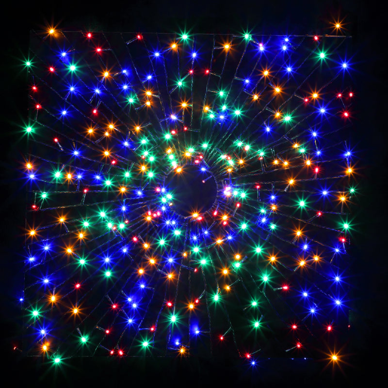 Noma Christmas 120, 240, 360, 480, 720, 1000 Multifunction Lights with Green Cable- Multicolour
