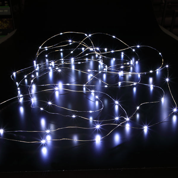 Noma Christmas Fit & Forget Bright White Micro Wire LED String Lights ...
