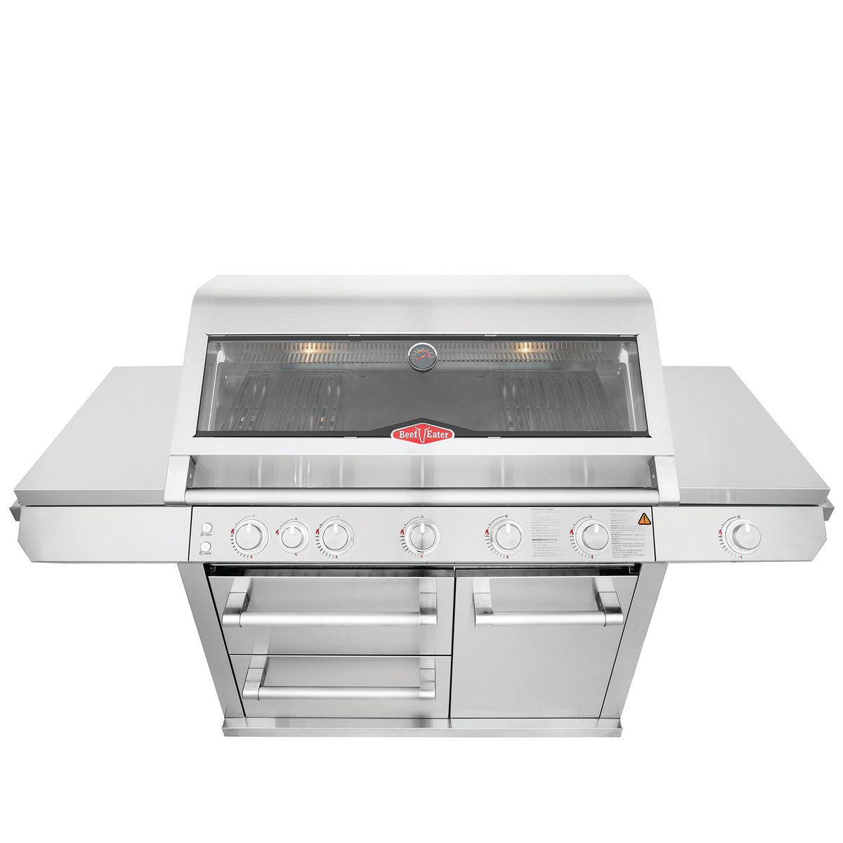 BeefEater 7000 Series Premium 5 Burner Gas BBQ with Cabinet Trolley and Side Burner