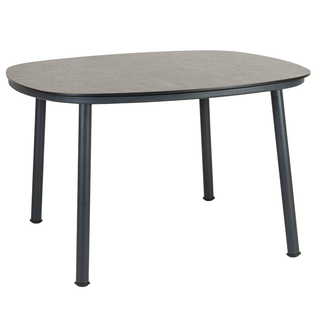Alexander Rose 1.2m Cordial Grey Shaped Dining Table with Pebble Laminate Top